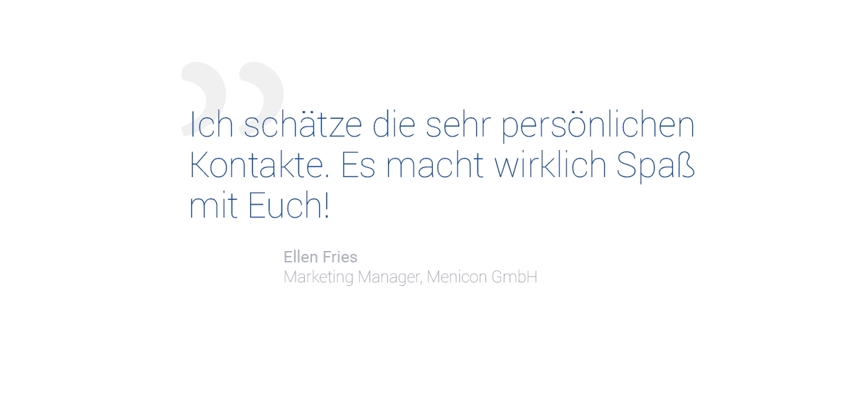 Kundenstimme Ellen Fries, Menicon GmbH