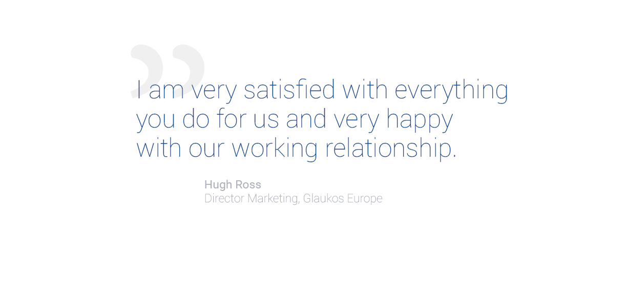 Kundenstimme Hugh Ross, Glaukos Europe