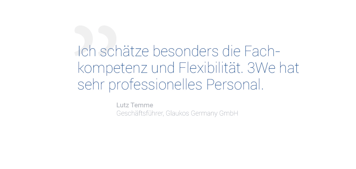 Kundenstimme Lutz Temme, Glaukos Germany GmbH