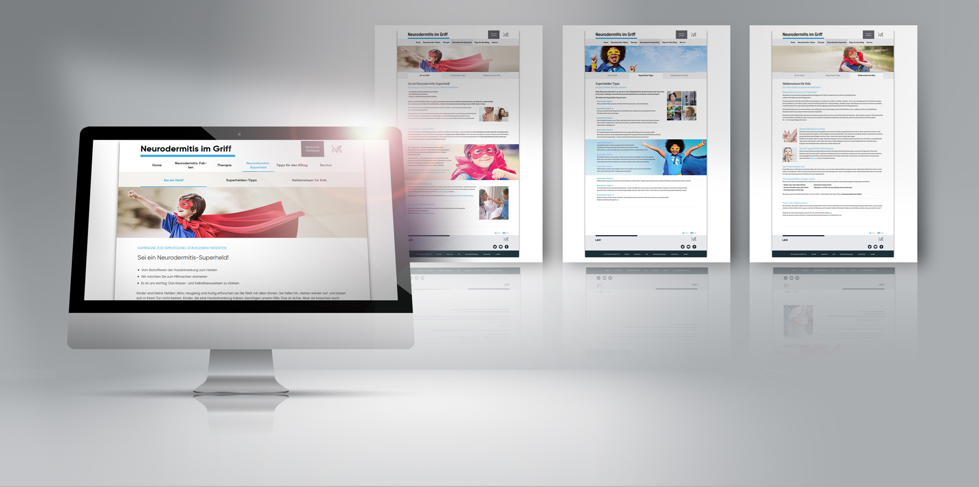 Leo Pharma Slideshow Bildschirm