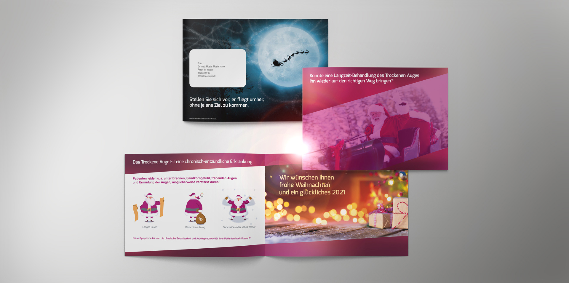 Santen Teufelskreis Kampagne Slideshow XMas Mailing